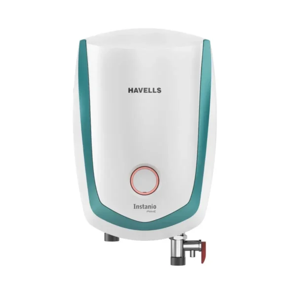 Havells Instanio 3 Litre Instant Water Heater Color Changing LED Indicator, Rust & Shook Proof SS Tank, ISI Certified, Warranty 5 year on Inner Container, 2 year comprehensive (White Blue)