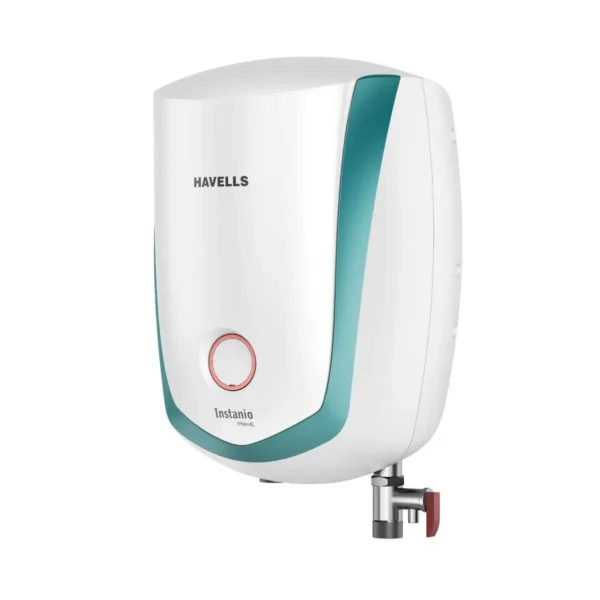 Havells Instanio 3 Litre Instant Water Heater Color Changing LED Indicator, Rust & Shook Proof SS Tank, ISI Certified, Warranty 5 year on Inner Container, 2 year comprehensive (White Blue)