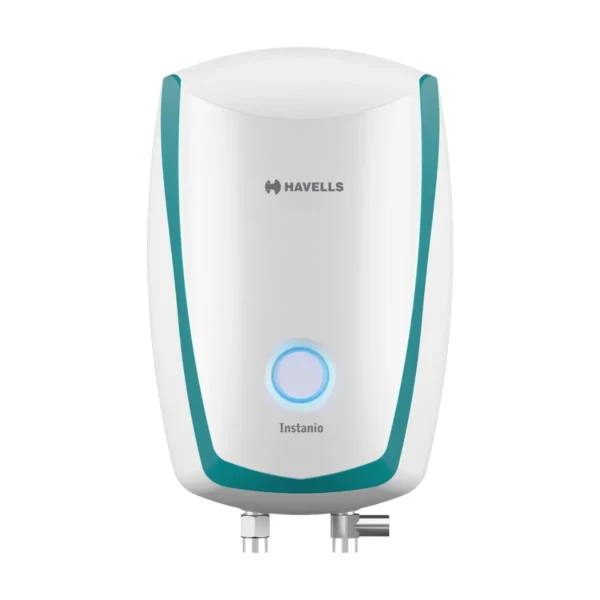 Havells Instanio 3 Litre Instant Water Heater Color Changing LED Indicator, Rust & Shook Proof SS Tank, ISI Certified, Warranty 5 year on Inner Container, 2 year comprehensive (White Blue)