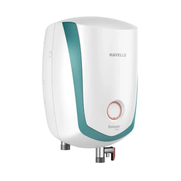 Havells Instanio 3 Litre Instant Water Heater Color Changing LED Indicator, Rust & Shook Proof SS Tank, ISI Certified, Warranty 5 year on Inner Container, 2 year comprehensive (White Blue)